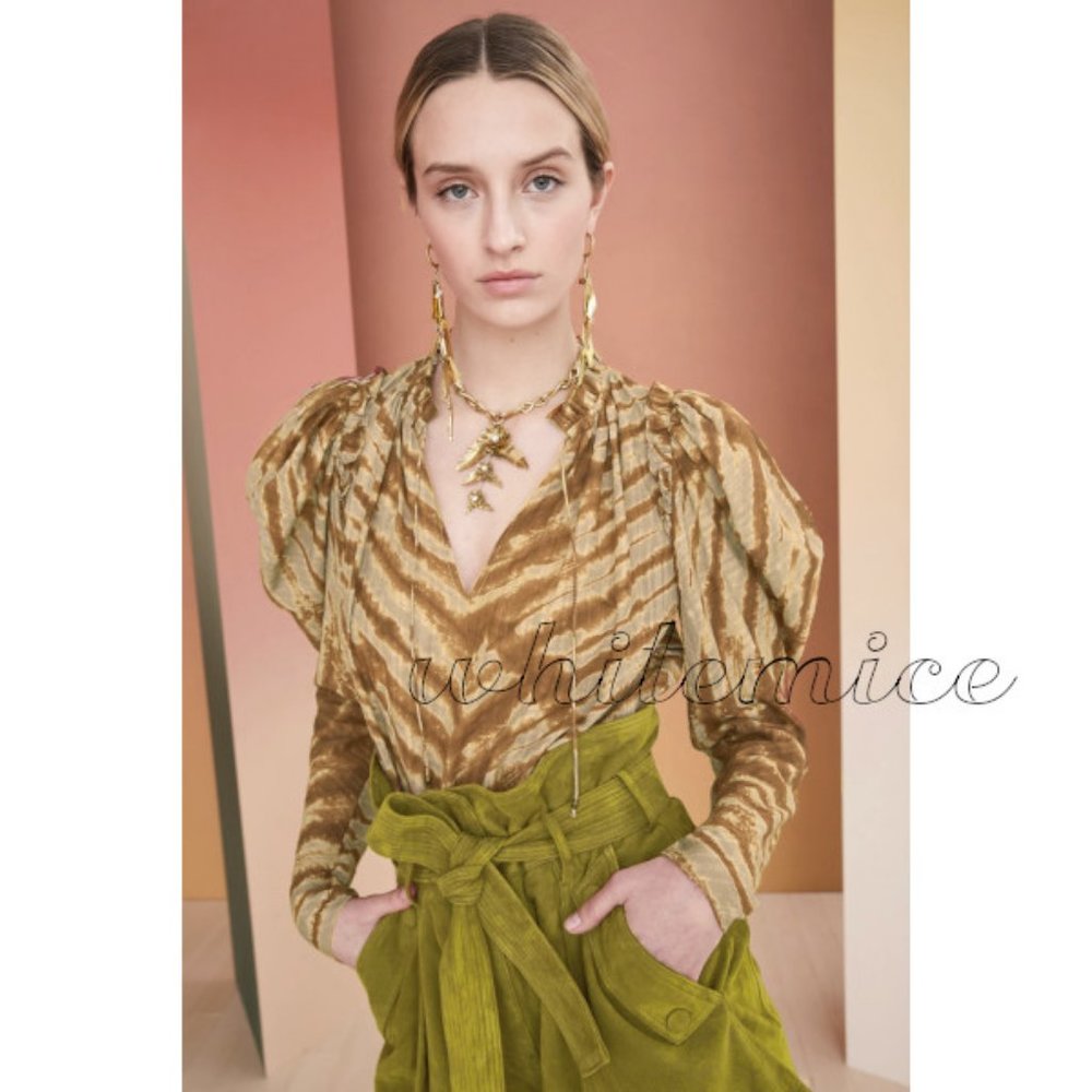 Ulla Johnson Madena statement puff sleeve blouse